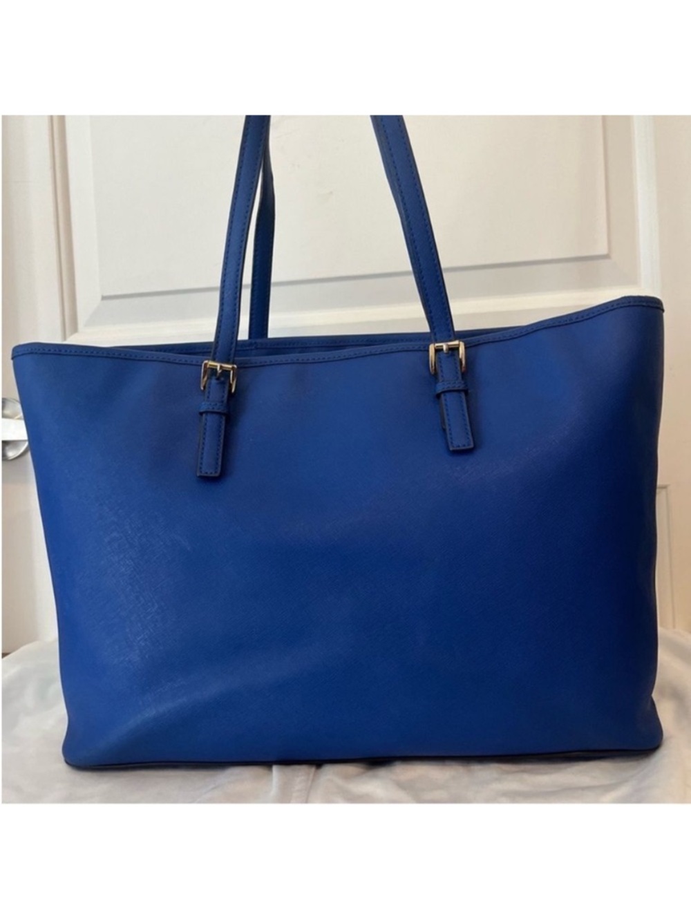 MICHAEL KORS Royal Blue Jet Set XL Voyager Work Laptop Tote Shoulder Bag - Picture 8 of 10